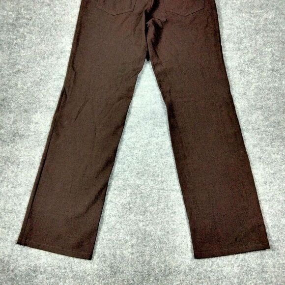Alberto Tom Pants Mens Sz 33 Brown Golf Comfort Fit Ceramica Solid - Picture 8 of 16